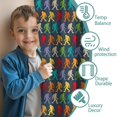 thumbnail image 3 of Blackout Kids Curtains,Multicolor Bigfoot Pattern Childrens Insulated Curtains Set Of 2,Bedroom Essentials,Toddler Room Decor 42x54in(106x137cm), 3 of 5