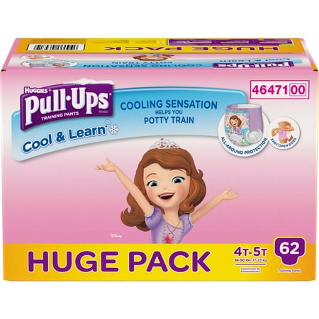 Pull-Ups Cool & Learn Training Pants for Girls, (Choose Your Size)