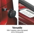 thumbnail image 5 of Hamilton Beach 4 Quart Stand Mixer for Kitchen, 7 Speeds, Tilt-Head, Dough Hook, Whisk & Flat Beater, Red, 5 of 8