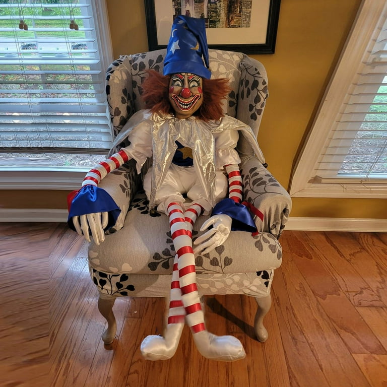 yennhH Halloween Clearance Dolls Accessories Poltergeist Clown Doll Prank Clown Doll Halloween Decoration Scary Clown Doll Walmart