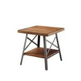 thumbnail image 1 of ACME Ikram 2Pc Pk End Table in Weathered Oak & Sandy Black, 1 of 3