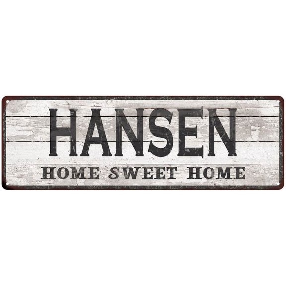 HANSEN Home Sweet Home Country Look 6x18 Metal Sign 106180045418