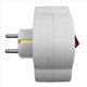thumbnail image 3 of 2X Enchufe MúLtiple EstáNdar de la UE 250V 16A Enchufe de ConversióN de Enchufe Doble con Interruptor de Salida Enchufe Adaptador de Corriente Enchufe Enchufe de la UE, 3 of 5