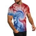 thumbnail image 4 of cocolona Womens and Mens Vintage Tees Summer Short Sleeve Crew Neck Tops Fashion Casual Tie Dye Print T-shirt Blouses, 4 of 8