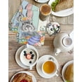 thumbnail image 4 of Happy Easter Kitchen Dish Towels for Drying Dishes Set of 2, Spring Bunny Colorful Eggs Wooden Grain Waffle Weave Microfiber Hand Tea Bathroom Towels Quick Dry & Absorbent Towel 15.7x23.6, 4 of 7