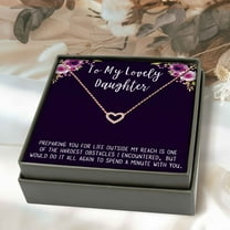 Anavia Daughter Gift, Daughter Necklace, Jewelry Gift, Gift for Daughter, Birthday Gift, Christmas Gift for Her, Heart Necklace with Wish Card-[Rose Gold]