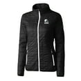 thumbnail image 2 of Women's Cutter & Buck  Black Cleveland Browns Rainier PrimaLoft- Eco Insulated Full-Zip Puffer Jacket, 2 of 3