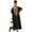 Q1490-Black, variant on Edolynsa Black Kaftan Dress for Women V-Neck Embroidered Swimsuit Cover Up Beach Party Casual Caftan Dresses