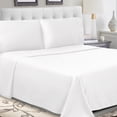thumbnail image 2 of Superior Tierney Cotton Percale Deep Pocket Sheet Set,Fitted Bed Sheets, Queen, White, 2 of 6