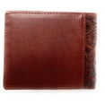 thumbnail image 4 of Western Genuine Leather Laser Cut Floral Men's Bifold Short Wallet, 4 of 4