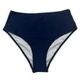 thumbnail image 7 of asdoklhq Swimming Suits for Women Tankini Tops for Women Floral Women Solid with Chest Pad Underwire Bikini Sports Split Swimsuit Blue 4X, 7 of 7