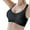 Black, variant on 2 Pack Bras for Women Comfortable Large Thin Sagging Side Shining No Steel Ring Wrapping Bras
