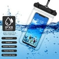 thumbnail image 3 of piezas para funda impermeable universal para teléfono, funda subacuática, funda transparente para teléfono celular, bolsa seca para teléfono inteligente de 6,9 pulgadas, 3 of 5