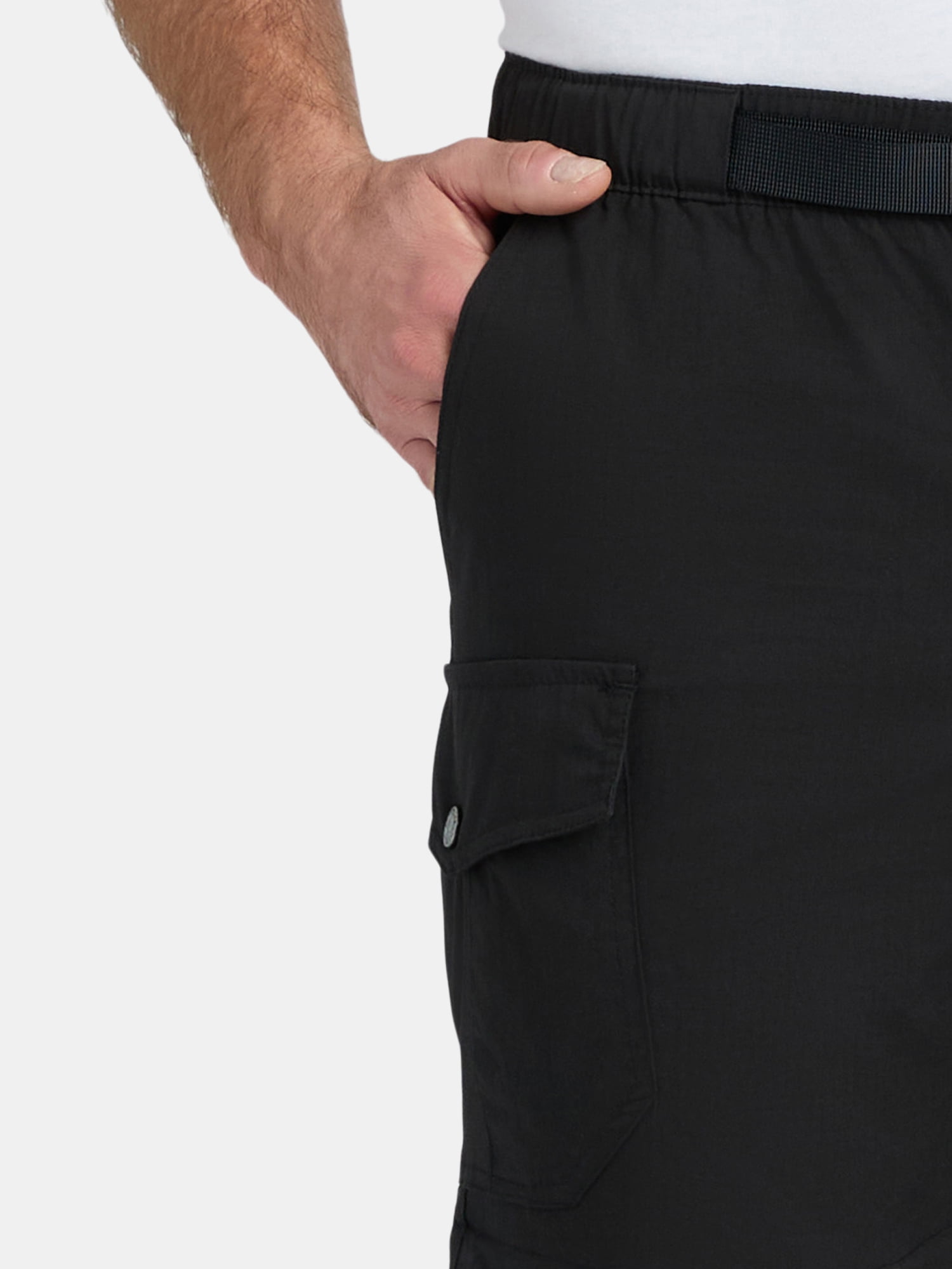 Ozark Trail Men's and Big Men's Zip Off Convertible Cargo Pants, Sizes 30-46
