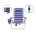 thumbnail image 3 of Ultimate Heavy Duty Aluminum Folding Backpack Beach Chair for Adults | Lay Flat, 5 Reclining Positions | Removable Insulated Cooler Pouch | 300 lbs Weight Capacity, 3 of 9