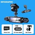 thumbnail image 6 of Full View Car Dashcam System, 360° 4 Channel Dash, 4k Front & 1080p Rear/Side Car Camera with Parking Mode for Taxi, Fleet, and Family Vehicles, 6 of 6