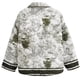 thumbnail image 3 of Parkas de manga larga para mujer, chaqueta acolchada, cárdigan estampado de manga larga, parte delantera abierta, abrigos acolchados cortos, estampado urbano, bolsillo, cuello vuelto, abrigo para muje, 3 of 3