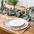 thumbnail image 2 of Spring Flowers Round 13 Inch Placemats Set of 2, Colored Birds Country Floral Leaves Botanical HeatResistant Non Slip Place Mats for Dining Table, Wipeable Braided Kitchen Table Mats for Housewarming, 2 of 9