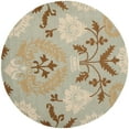 thumbnail image 4 of SAFAVIEH Blossom Maris Floral Medallion Wool Area Rug, Blue/Multi, 6' x 6' Square, 4 of 10