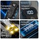 thumbnail image 3 of Portable Air Conditioner Fan Mini Handheld USB Rechargeable 3600mAh USB 3 Speeds LED White, 3 of 5