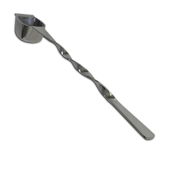 Rattleware Stainless Steel Spoon Twist with Graduated Measurements and Front Scraper, Bar & Kitchen Tool