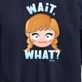 thumbnail image 3 of Disney Emoji - Wait What Anna - Toddler And Youth Crewneck Fleece Sweatshirt, 3 of 5