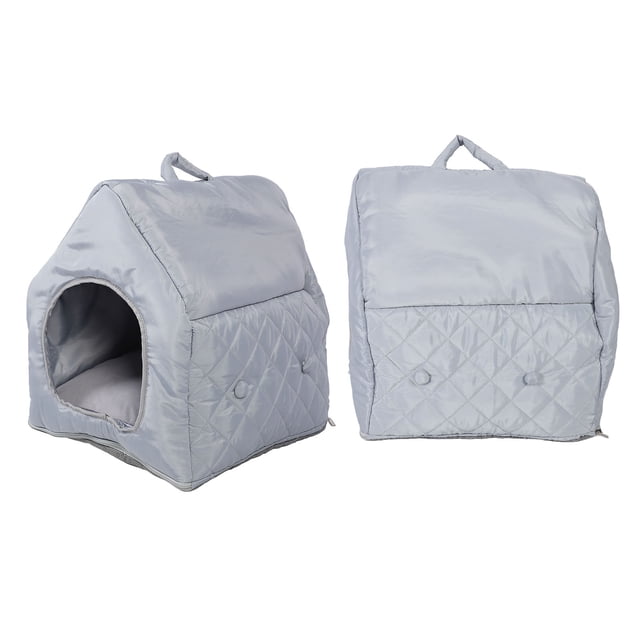 Casa para gatos con calefacción para exteriores, refugio impermeable para gatos al aire libre para invierno con almohadilla térmica termostática de 35 c a 55 c prevención