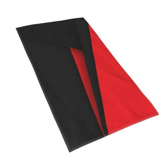 Hand Towels Red Black Abstract Bath Shower Towels Fingertip Kitchen Dish Guest Towel 15.7 X 27.5 In