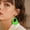 Green, variant on Earrings - 80s And 90s Neon Water Drop Earrings Retro Acrylic Pendant Jewelry for Party