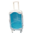 thumbnail image 1 of Mini carrito de muñeca perfecl azul 1/12 maleta decoración, 1 of 6