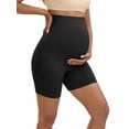 thumbnail image 4 of INSPIRE CHIC Women's Maternity High Waist Thigh Slimmers for Under Dresses Soft Comfort Pregnancy Shapewear S Black, 4 of 5