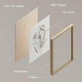 thumbnail image 3 of PixonSign Framed Wall Art Winter Autumn Brown Wildflowers Posters, Set of 4 Nature Wilderness Wall Decor Prints, Botanical Floral Wall Décor, Rustic Classic Countryside Artwork - 12"x16" Natural, 3 of 5