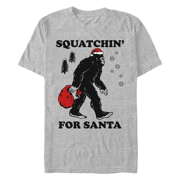 Men's Lost Gods Squatchin' For Santa Graphic T-Shirt