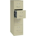 thumbnail image 4 of Scranton and Co 22" Deep 4 Drawer Letter File Cabinet in Putty, Fully Assembled, 4 of 14