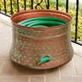 thumbnail image 2 of Liberty Garden 1917 Decorative Rustic Garden Hose Storage Pot, Patina, 2 of 7
