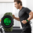 thumbnail image 6 of SKMEI Men's Watch Waterproof Digital Sport Watch  Military Digital Watches for men Alarm Back Light Classic Large Face Watch Army Green, 6 of 10