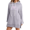 thumbnail image 1 of WILLBEST Vestido Casual Para Mujer, Cómodo Vestido Retro Con Estampado De Cómodo Y Transpirable., Sudadera De Manga Larga Con Capucha Y Bolsillo 162, 1 of 3