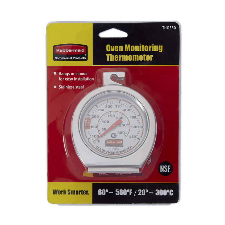 Rubbermaid Commercial Products Stainless Steel Oven Monitoring Thermometer