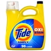 Tide Simply Laundry Detergent Liquid, Oxi Boost + Ultra Stain Release, Refreshing Breeze Scent, 129 fl oz, 96 Loads