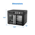 thumbnail image 6 of Midea Flexify French Door 1750W 26.4 Qt Black Toaster Oven & Air Fryer, 6 of 9