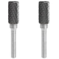 thumbnail image 1 of 2pcs 12mm Carbide Rotary File Milling Shank 6mm Metal Grinding Cutter Head Burr Head, 1 of 8