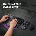 thumbnail image 4 of Perixx PERIDUO-606A, 3-in-1 Wireless Compact Ergonomic Keyboard with Vertical Mouse and Numeric Keypad - Adjustable Palm Rest - Tilt Wheel - Membrane Low Profile Keys - US English Layout, 4 of 8