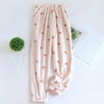thumbnail image 2 of Atogsazn Women's Fuzzy Pajamas Pants Fleece Loose Fit Winter Warm Pjs Pant Cute Printed Thick Trousers Clothes 02-Pink XL Fashion, 2 of 4