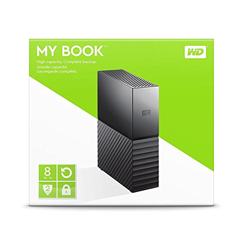 Western Digital 8TB My Book Desktop External Hard Drive, USB 3.0 ...