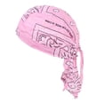 thumbnail image 4 of de Cabeza de Pirata de Algodón, Gorra para Quimio, Pérdida de Cabello, Cáncer, Sueño, Ciclismo, Gorras de Equitación, Turbante Musulmán, Pañu , Rosado Yinane Algodón Unisex Durag, 4 of 6