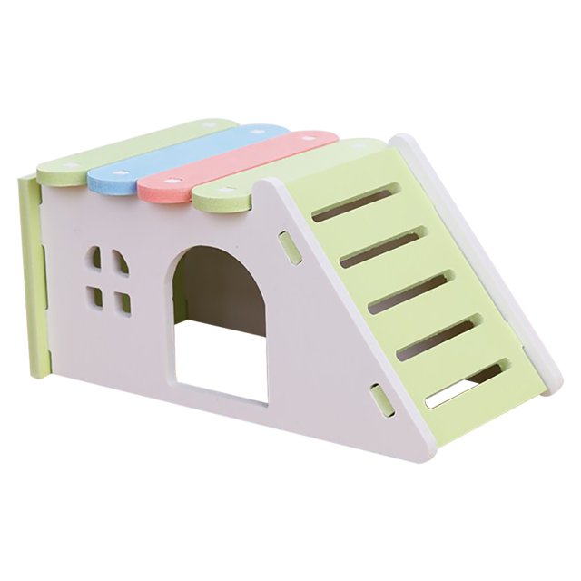 Hamster Play House DIY Smooth Plastic Fun Hamster Hideout Toy Hamster House Toy