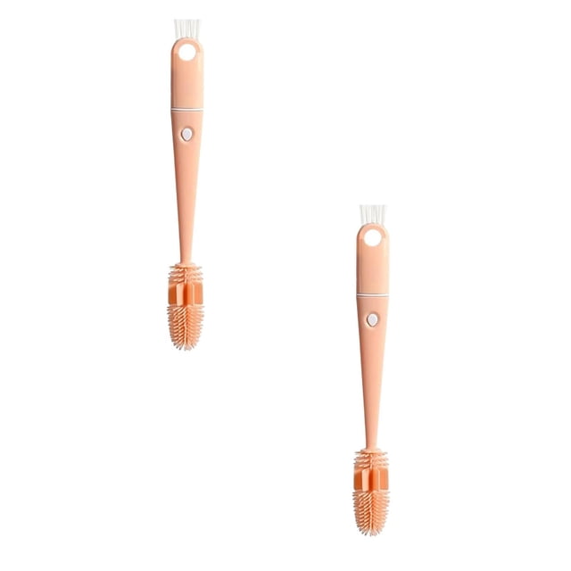 Oleegame 2PC Cleaning Brush 4 In 1 Cup Lid Cleaning Brush Portable Multipurpose Bottle Cleaner Brush Sets Household Mini Cleaner Brush Set For Cups Lids Bottle