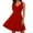 Red, variant on Laqbezok Women's Retro Cocktail Dress, Elegant V-Neck Crossover Sleeveless Party Gown, Classic Fit and Flare A-Line Mini Wedding Guest Dress