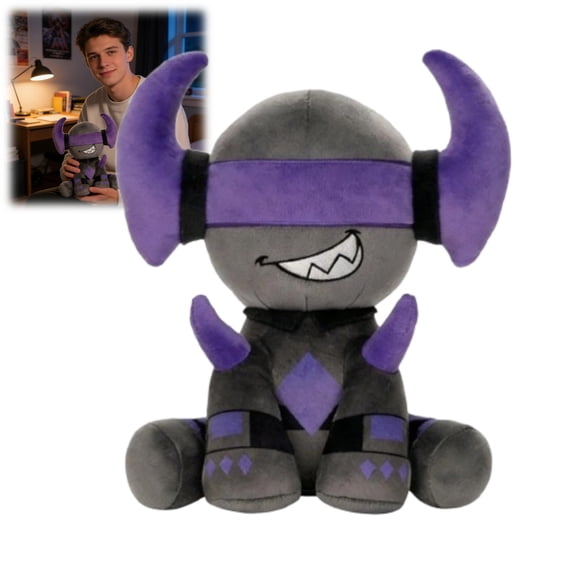 Banhammer Plush Toy (9.8 Inch), Soft Huggable Stuffed Animal – Edgy Cartoon Themed Collectible Toy, Fantastic Festive Present for Plush Fans & Room Decor