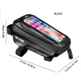 thumbnail image 4 of QualitChoice Bike Top Tube Bag Universal Frame Holder Organizer Holders Large Capacity Touch Screen Front Pouch Organization Accessory Red Black >1L, 4 of 6